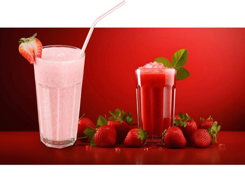 Jugo de Fresa C/ Leche